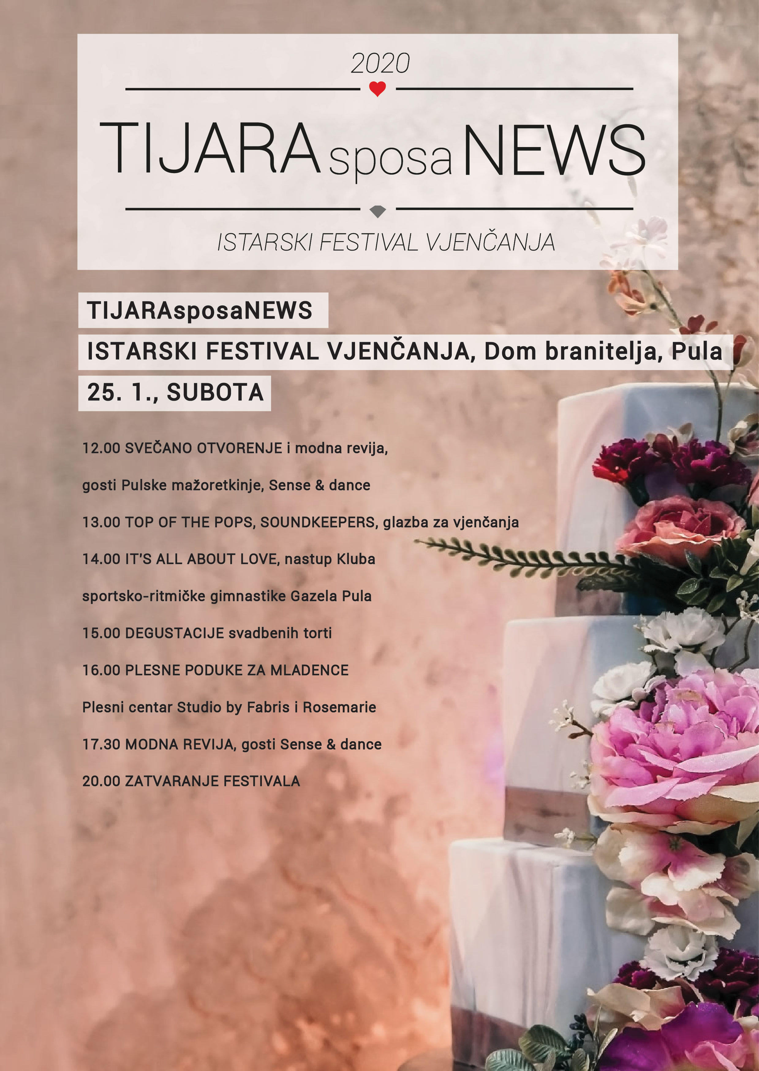 Istarski Festival Vjenčanja TIJARAsposaNEWS u Puli 25. i 26. siječnja