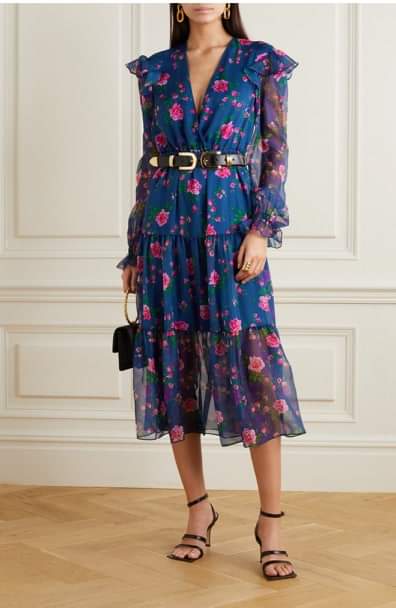 Cvjetna midi haljina - sve što vam treba ovog proljeća