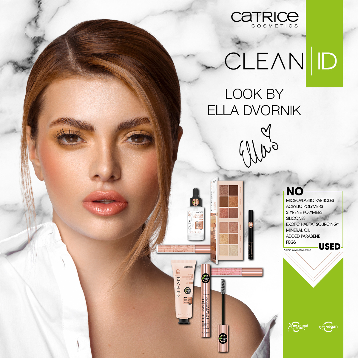 Catrice kozmetika nudi limitiranu kolekciju Clean ID, čije zaštitno lice je poznata influencerica Ella Dvornik