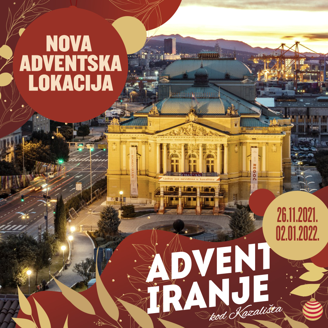 Rijeka ima novu adventsku lokaciju: Adventiranje kod kazališta!