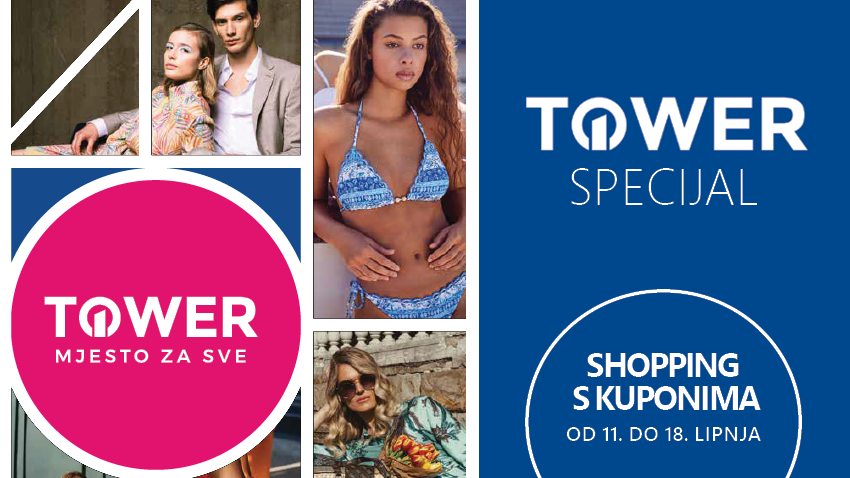Ljetni shopping započnite s kuponima Tower Centra Rijeka i Novog lista