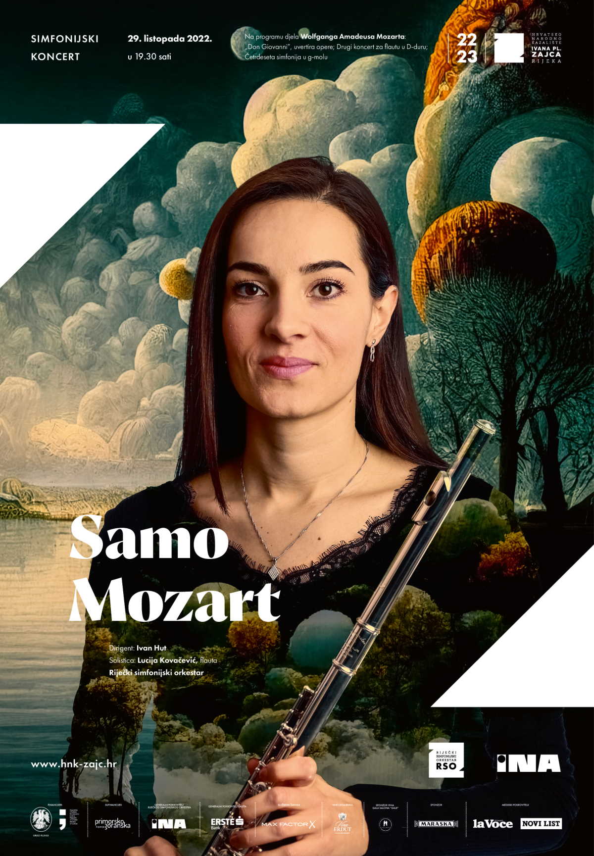 Simfonijski koncert u „Zajcu“: „Samo Mozart“ pod ravnanjem Ivana Huta i uz solistički nastup flautistice Lucije Kovačević