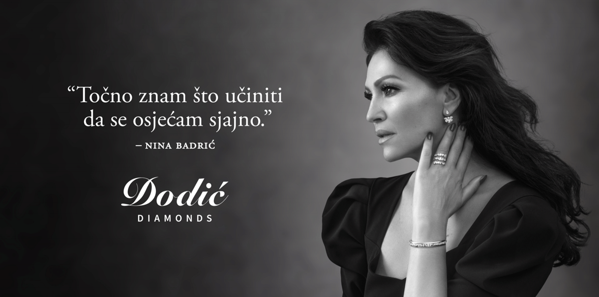 Nina Badrić novo lice u kampanji za dijamantnu kolekciju Dodić Diamonds