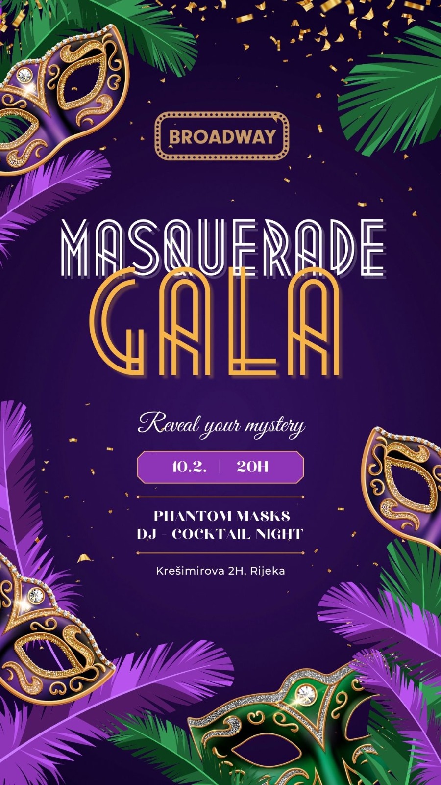 Ne propustite poseban maškarani event u gradu: Masquerade Gala!