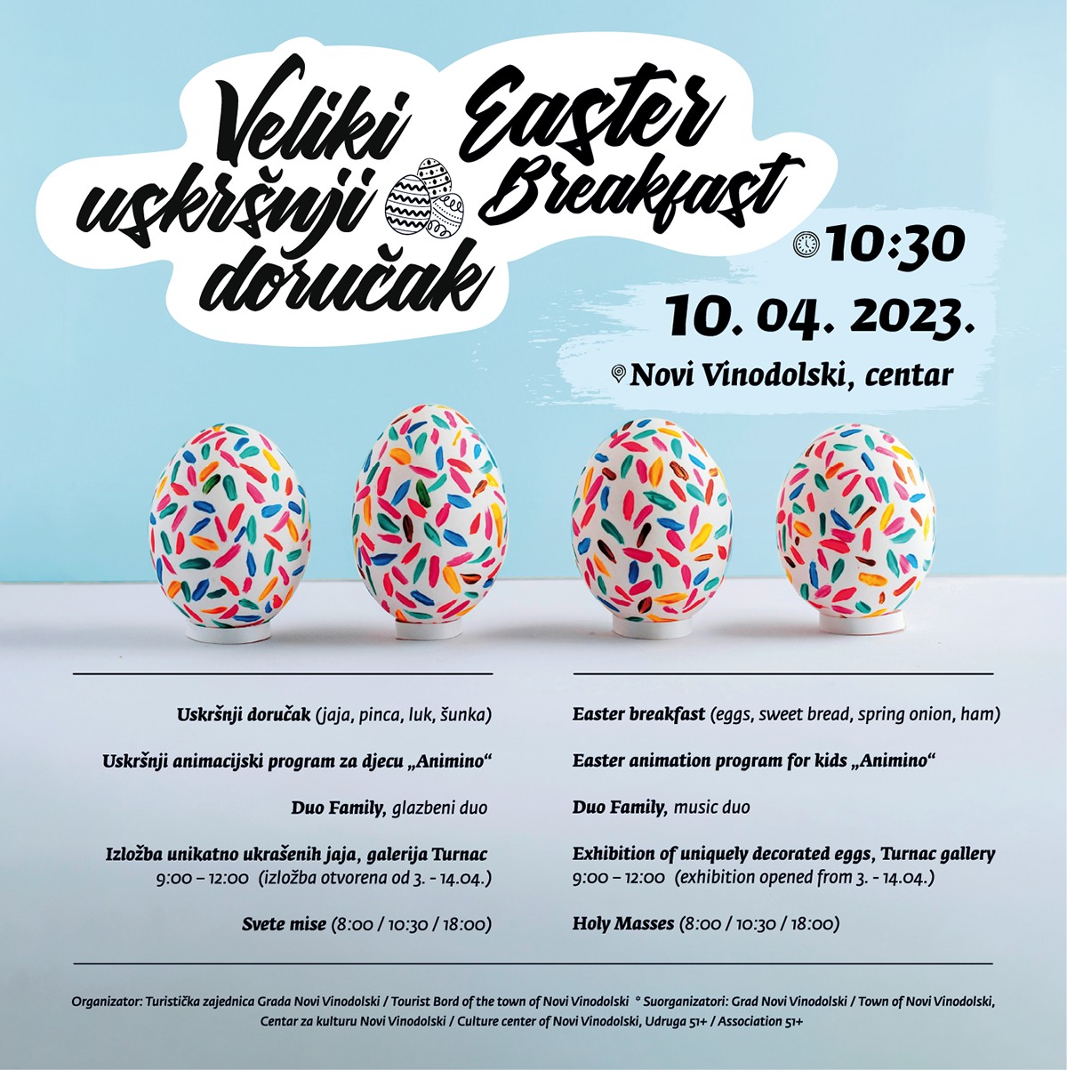 Veliki Uskršnji doručak čeka vas u Novom Vinodolskom!