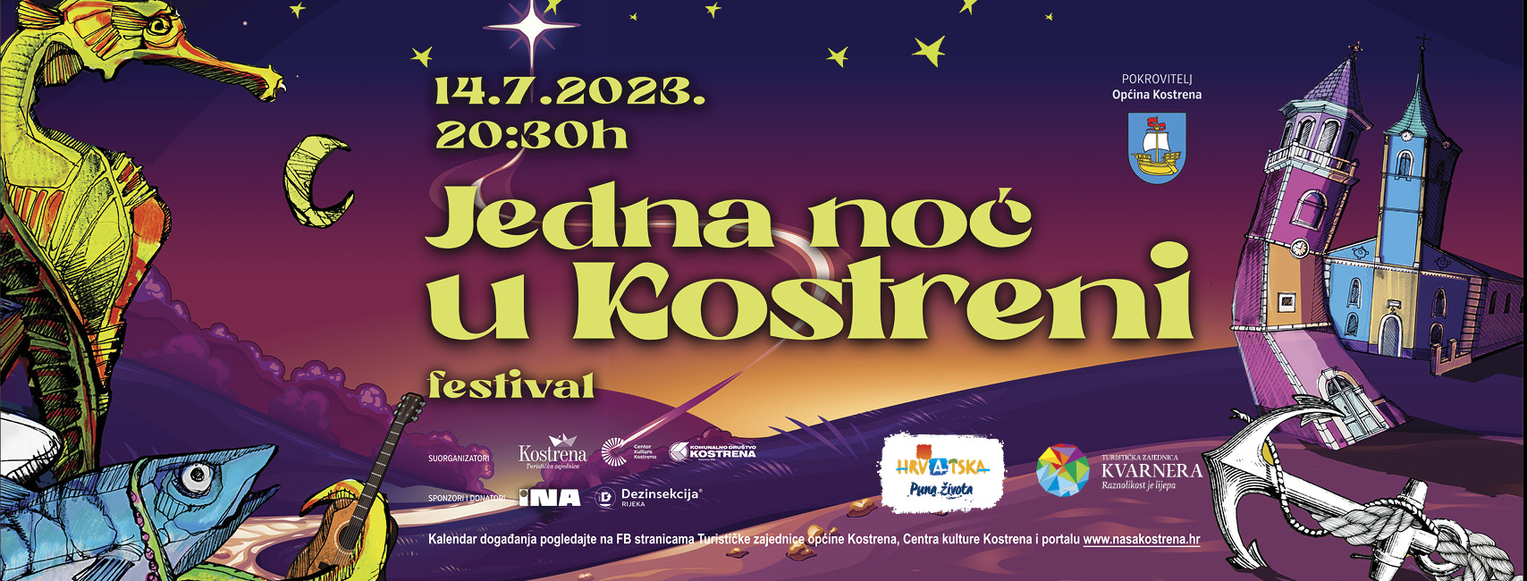 Kostrensko leto ove godine nam donosi festival "Jedna noć u Kostreni"!