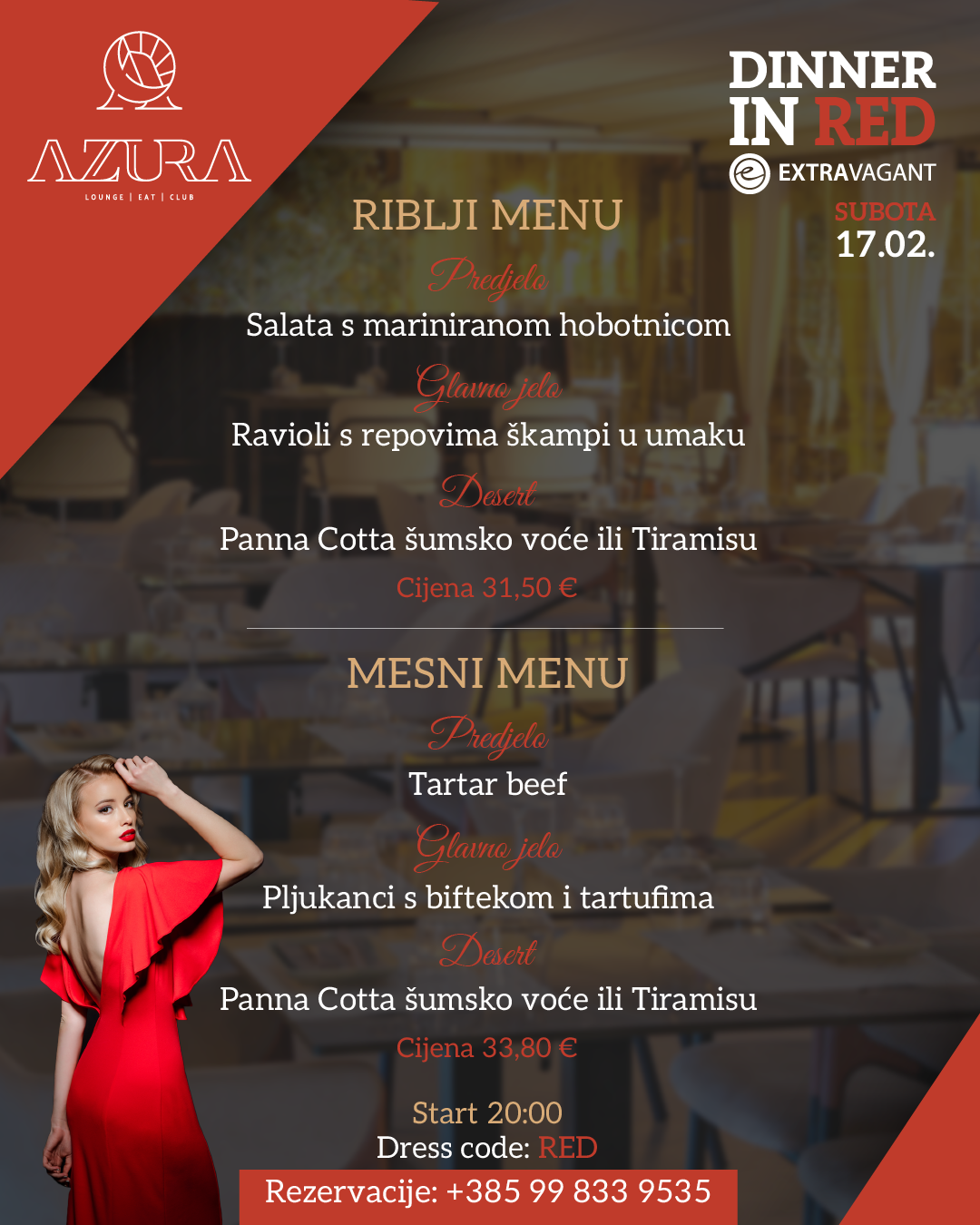 Azura priprema večeru za pamćenje; "Dinner in red"