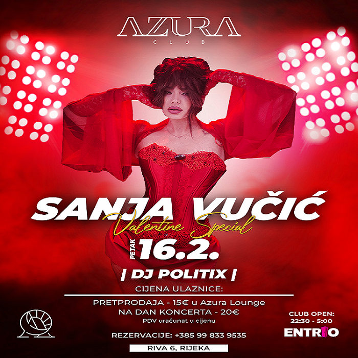Nastup Sanje Vučić u Azura Clubu