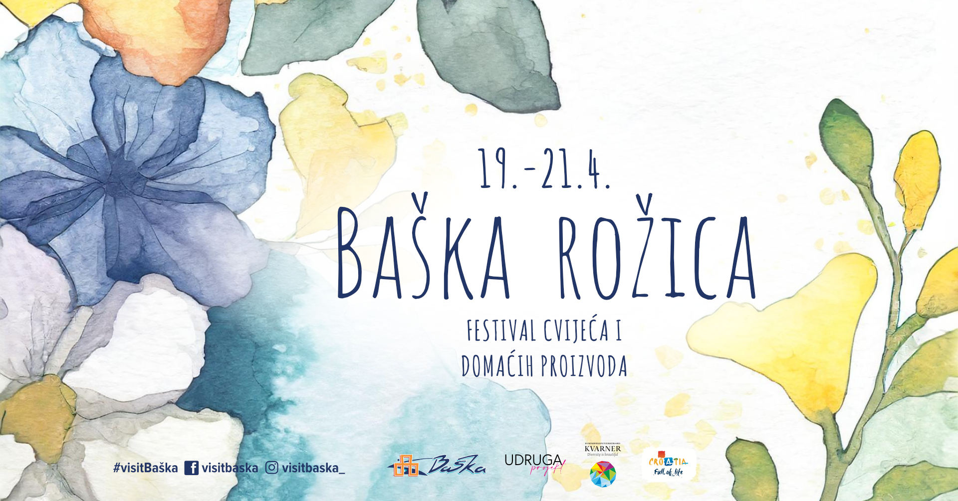 Festival cvijeća: Baška rožica 19.4. - 21.4.2024.