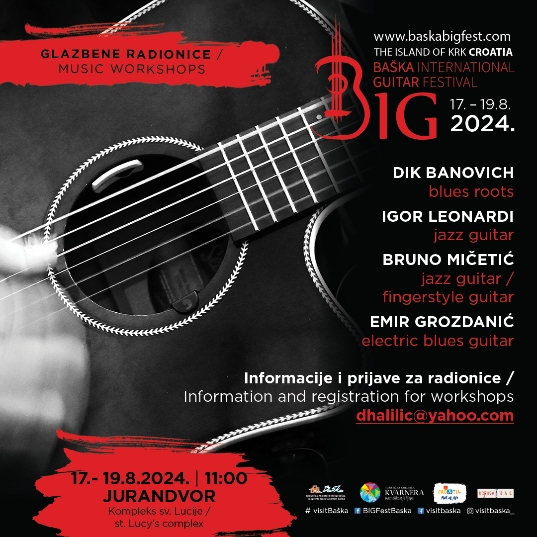 Uskoro počinje bogat program Baška International Guitar Festivala