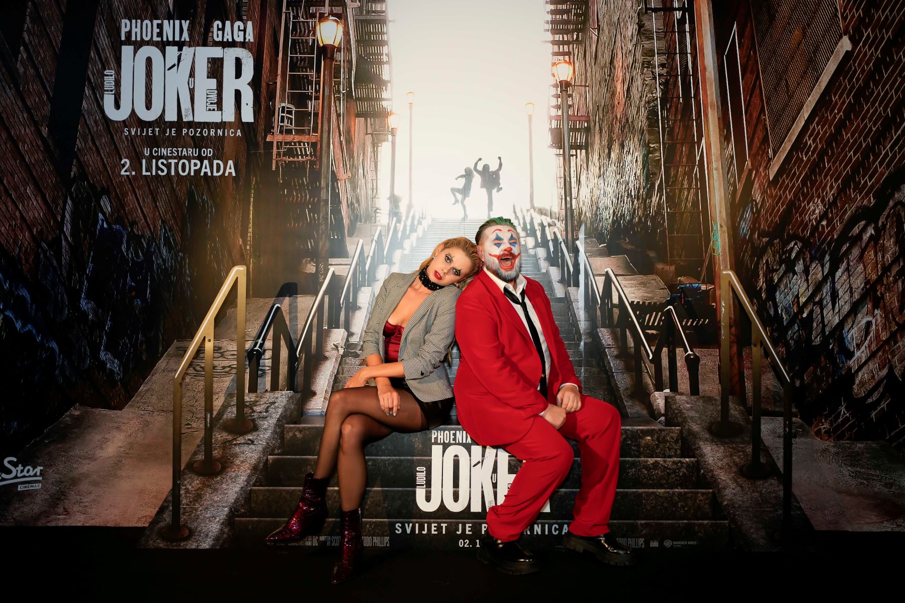 GLAMUROZNO LUDILO NAPUNILO JE SINOĆ IMAX KINO U ZAGREBU NA PREMIJERI FILMA „JOKER: LUDILO U DVOJE“